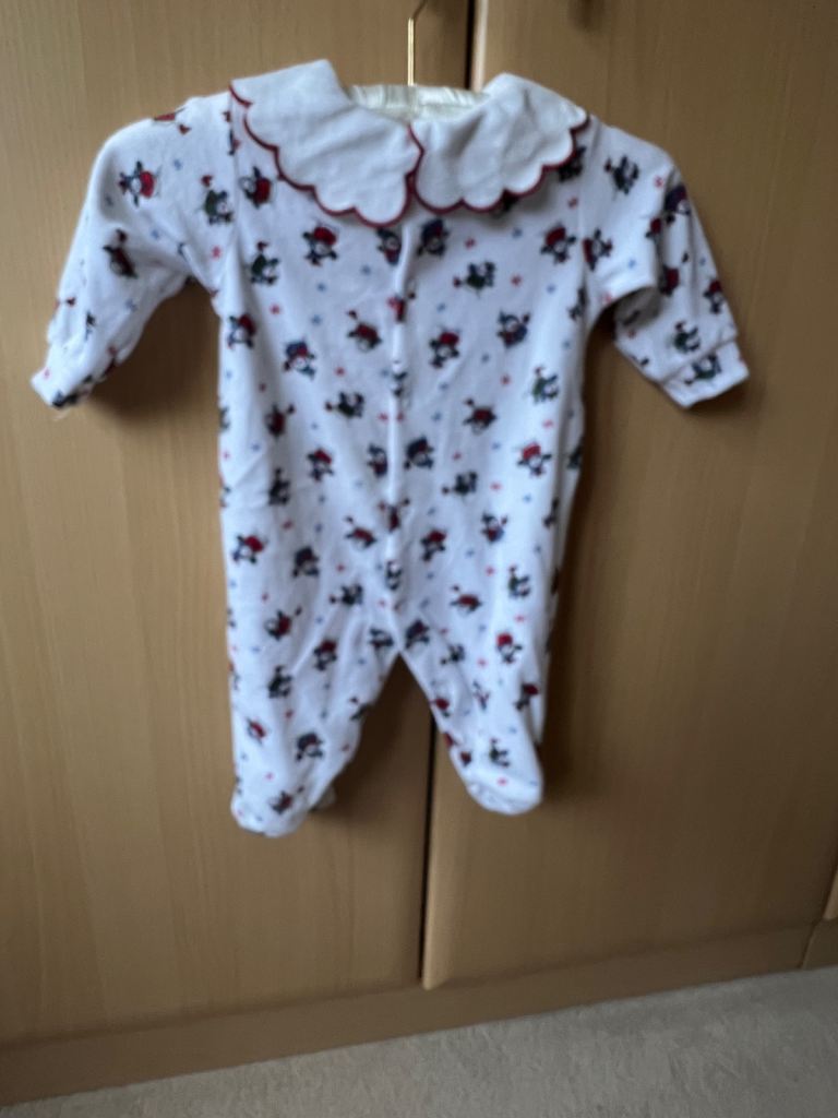 Cheerful Snowman Baby Girls Romper 