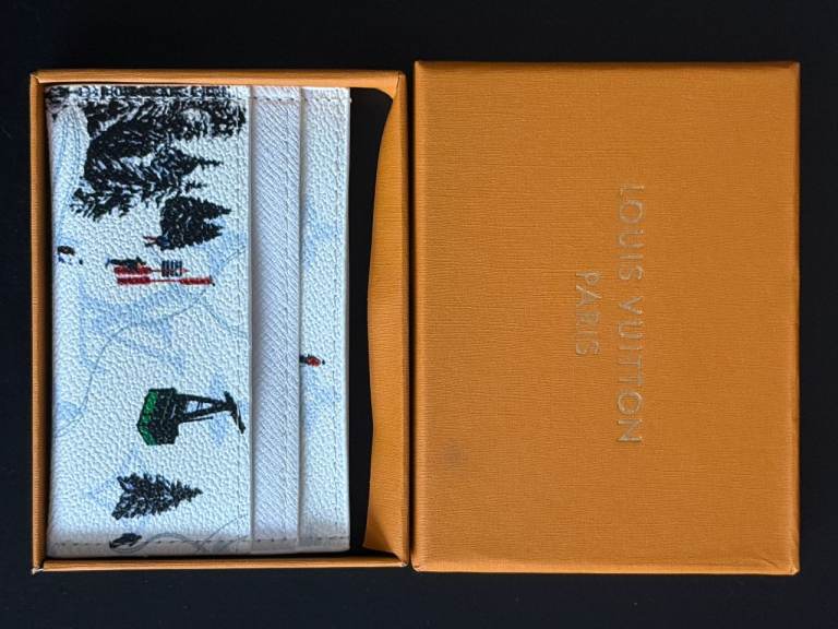 LV Double Card Holder White - Brand New in Box