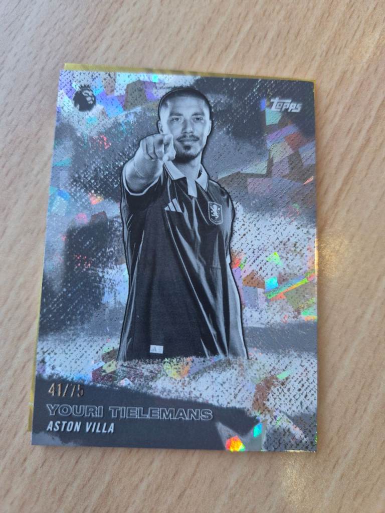 Topps Youri Tielemans Aston Villa Football Card - As New