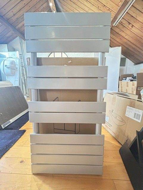 Acova Heated Towel Rail/Radiator Bathroom In light grey