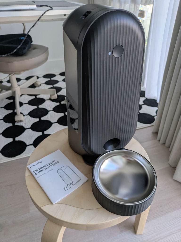 Fukumaru 4L Automatic Cat Feeder (FUW24HB02-785) – Black