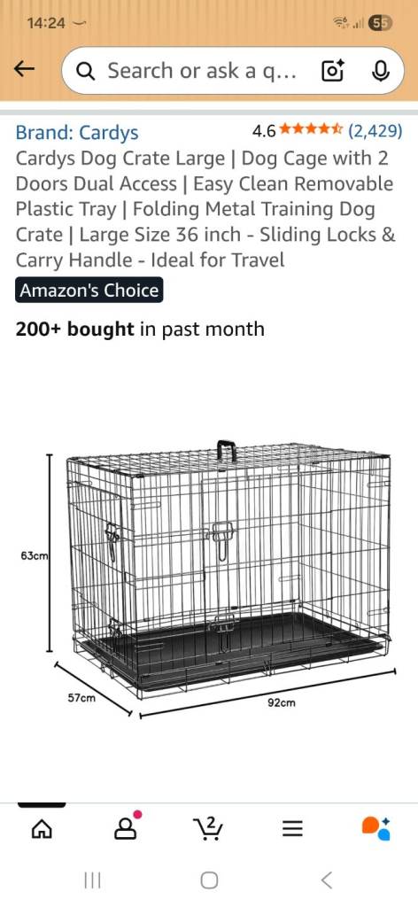Cardys Large Dog Crate