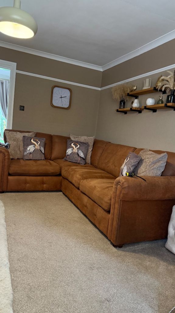 DFS corner sofa and accent chair 