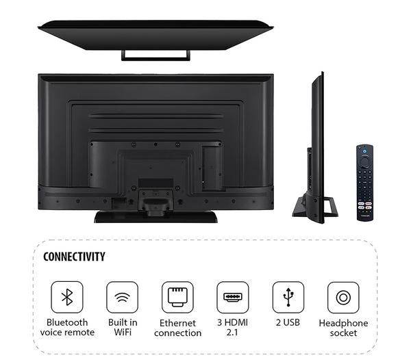 TOSHIBA Fire TV 50UF3F53DB 50" Smart 4K Ultra HD HDR LED TV with Amazon Alexa 