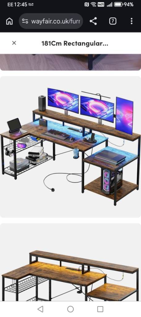 Gaming desk
