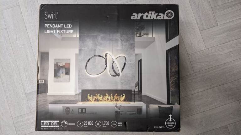 Artika swirl ceiling pendant light