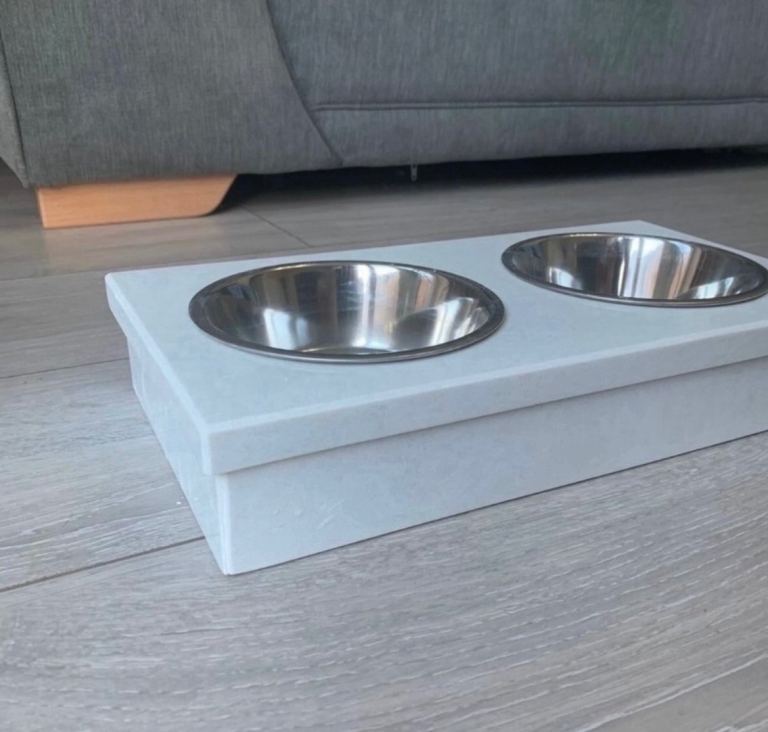 Marble pet bowls