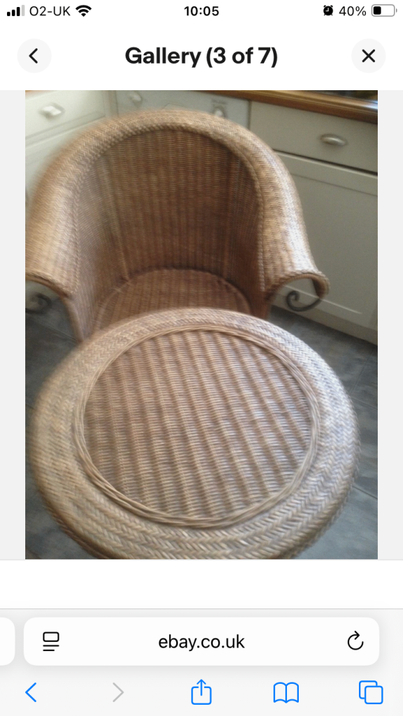 Table +Arm Chair Rattan + Metal Bedroom / Balcony / Patio - John Lewis