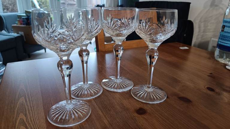 image for Crystal coupe glasses 