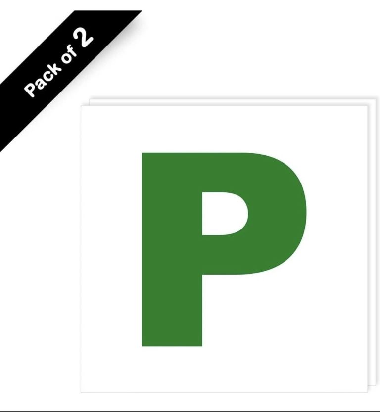 2 Magnetic New Driver P Plates – Brand New