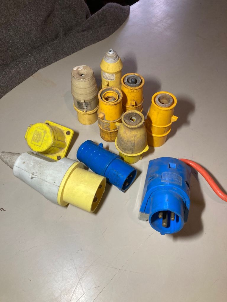 110V & 240V plugs as pictured, £10 the lot.