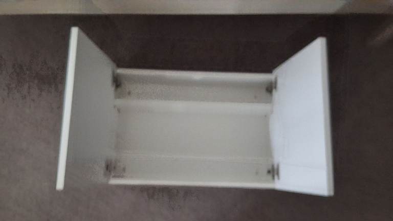 White bathroom cabinet 