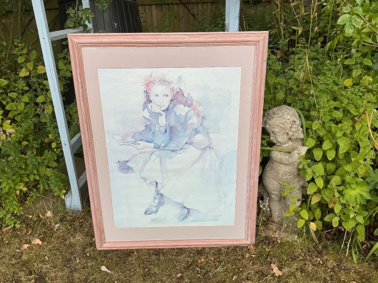 Contemplation framed print by Christine Comyn