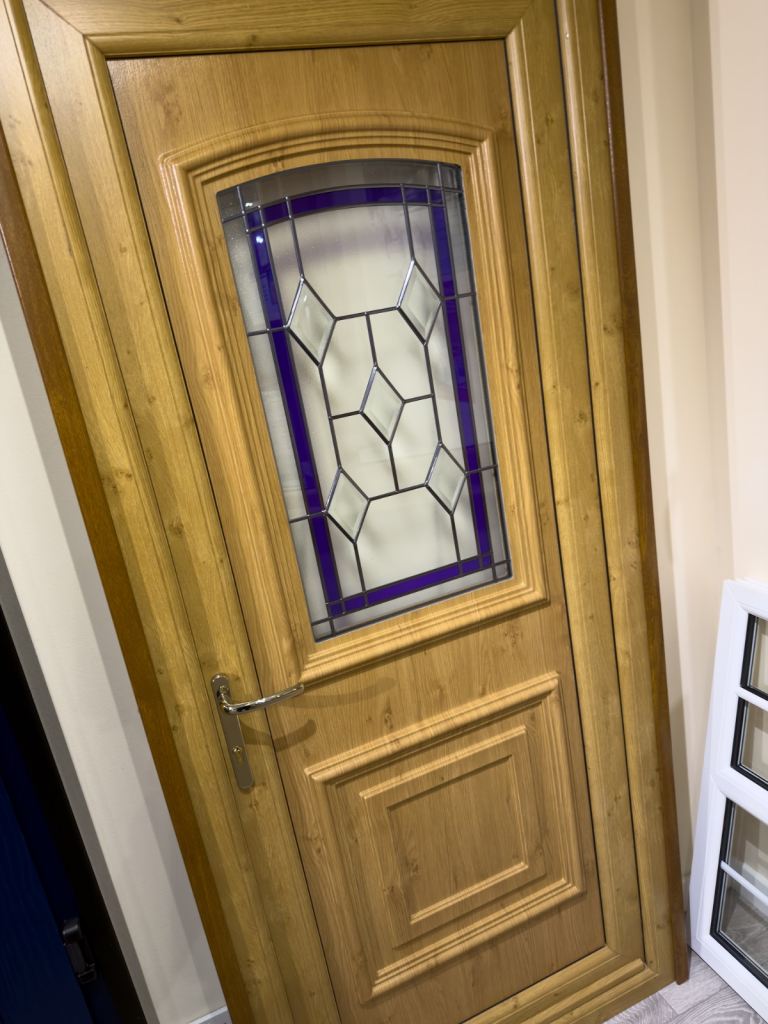 Irish oak pvc door