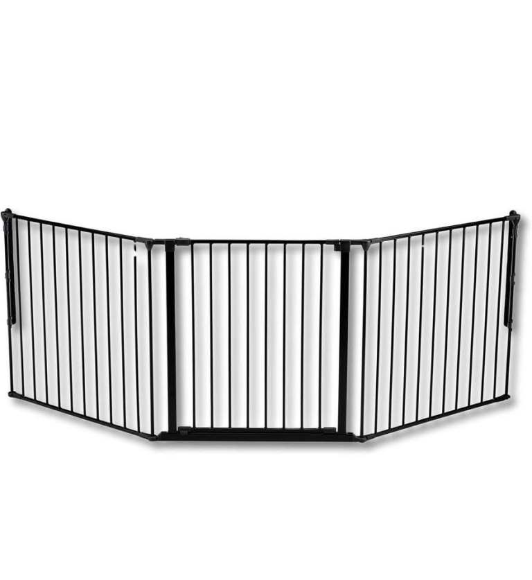 New Baby Safety Gate – Black, Fits 90-223cm Openings