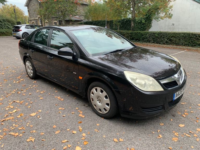 2008 BLACK VAUXHALL VECTRA 1.8 VVT LIFE PETROL MOT JUNE 2026