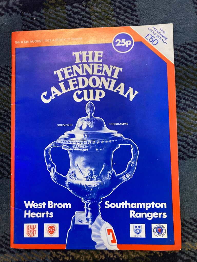 RANGERS FC TOURNAMENT PROGRAMME 