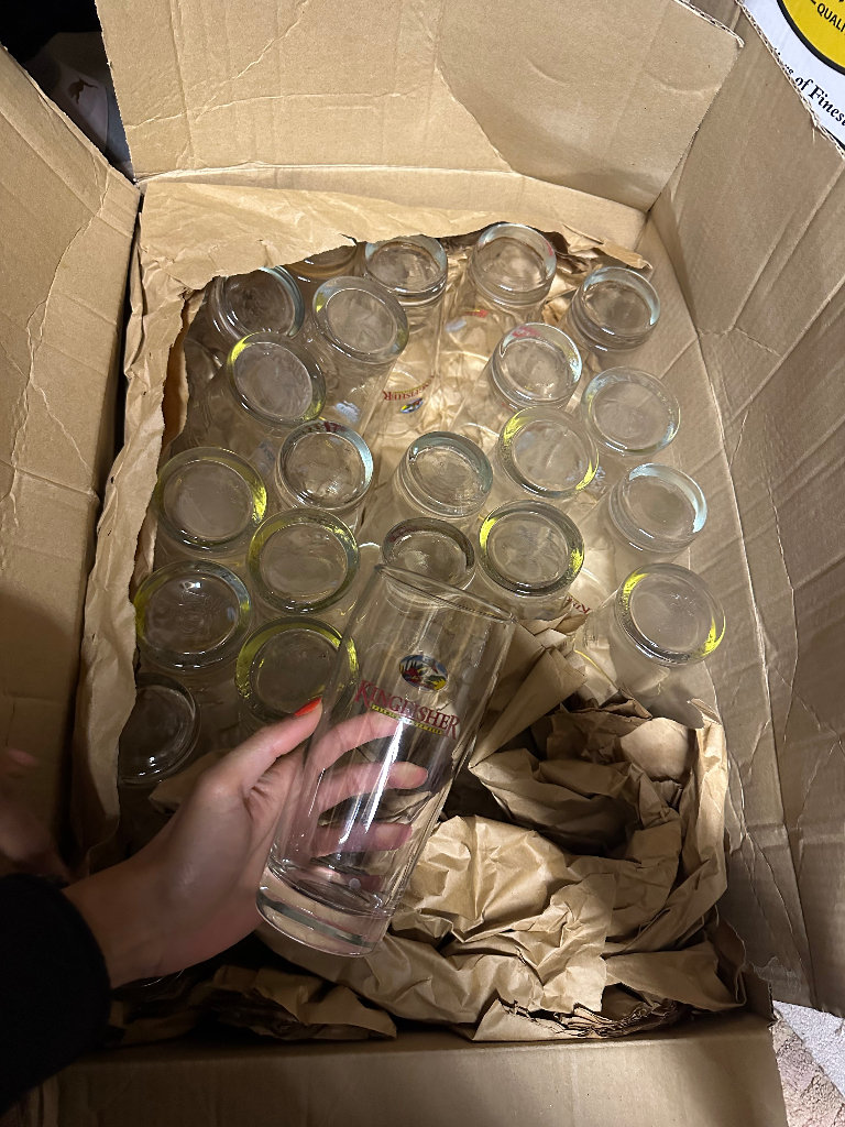 Cobra/Kingfisher Beer Pint Glasses - 24 Available Brand New (Price Per Glass) - Can Take Less Qty