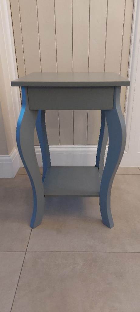 Grey Wooden Console Side Table
