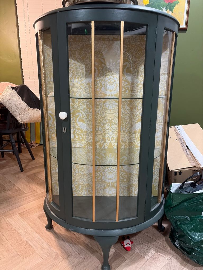 Upcycled vintage mid-century drinks cabinet 