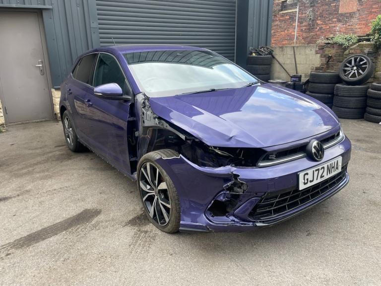 2022 Volkswagen Polo 1.0 TSI 110 R-Line 5dr DSG DAMAGED SALVAGE CAT S 72 REG HATCHBACK Petrol Aut...