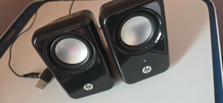 HP Multimedia Speakers 2.0 – Black, Good Condition