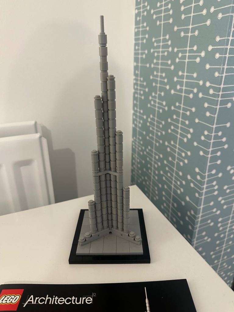 Retired LEGO ARCHITECTURE Burj Khalifa #21008 Set - Built But Complete With Instructions