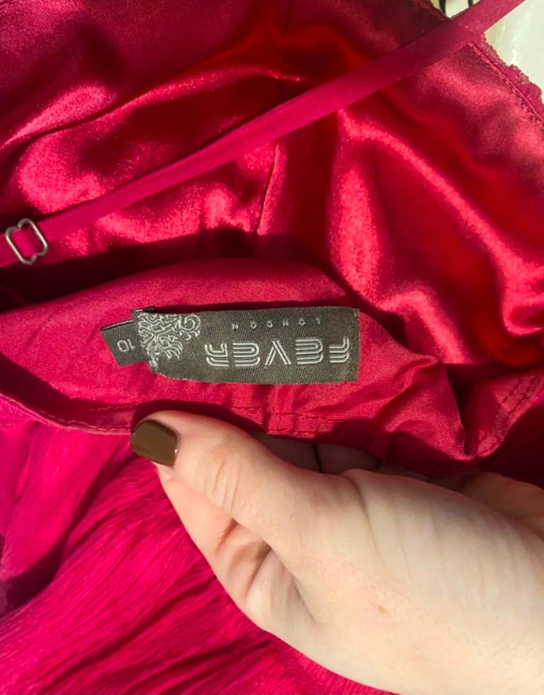 Fever London Red Dress Size 10 – Good Condition