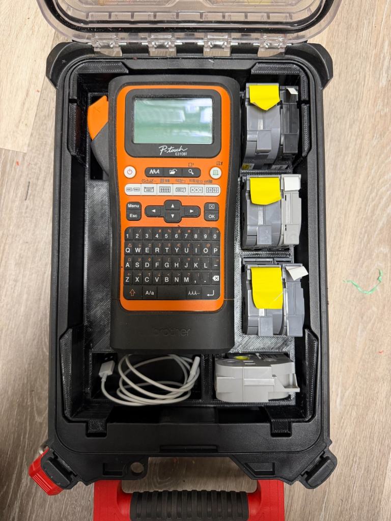 Brother P-Touch E310BT Insert For Milwaukee Packout Organiser | in ...