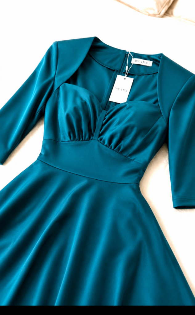 Choice of two teal green dresses
