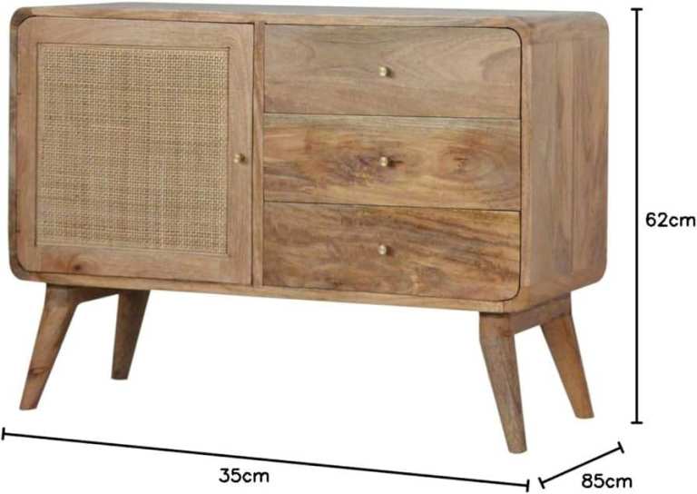 Beautiful solid mango wood tv stand cabinet sideboard