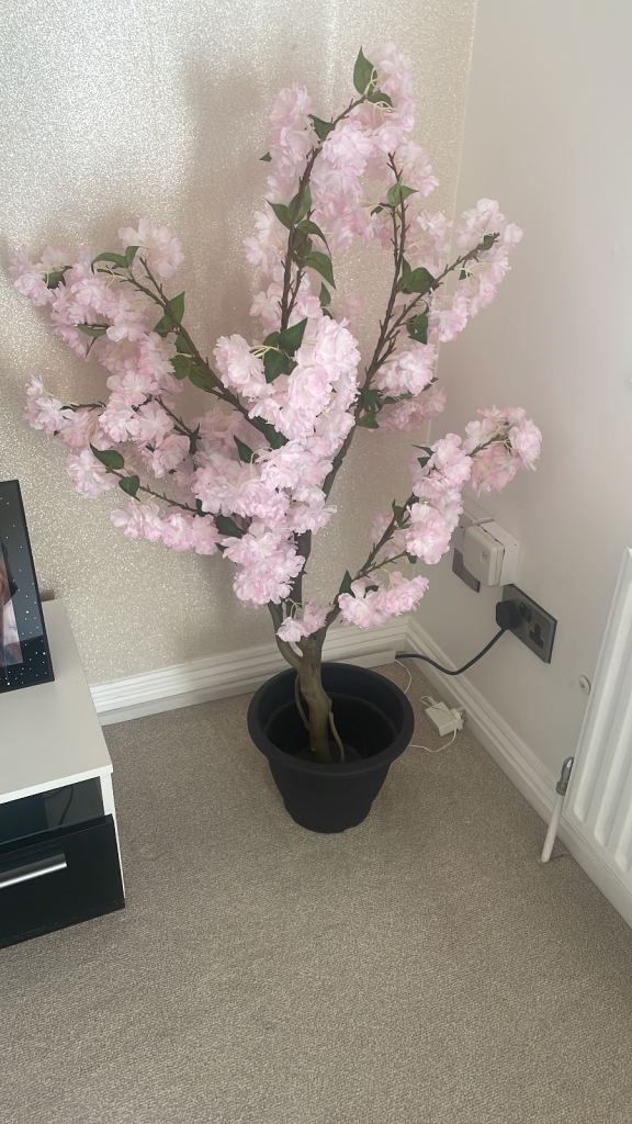 Pink cherry blossom 🌸 tree and pot indoor or outdoor artificial 