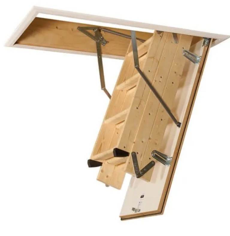 loft hatch with attached ladders