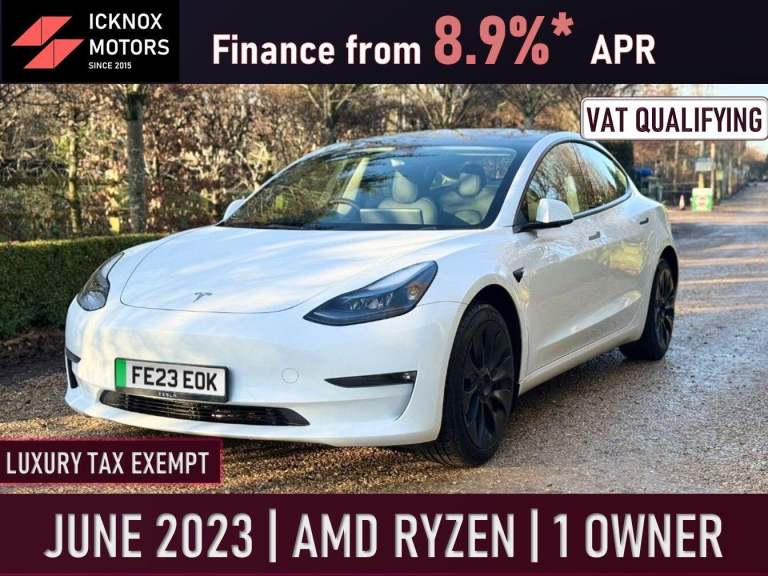2023 Tesla Model 3 Long Range Auto RWD 4dr SALOON Electric Automatic