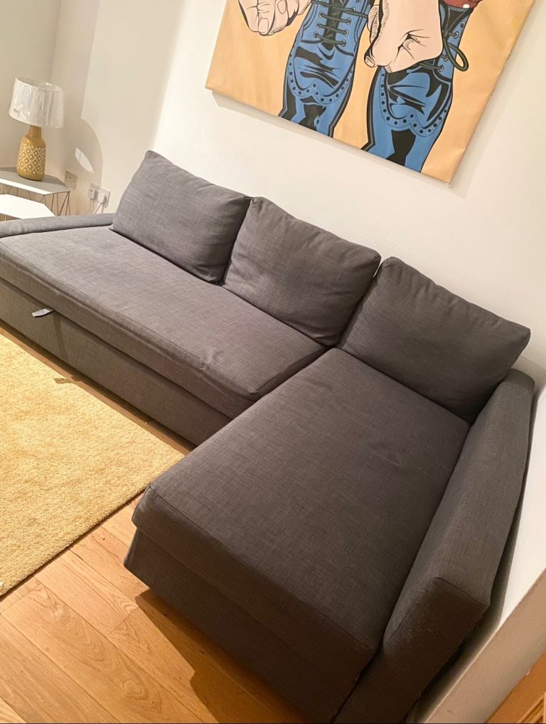 NOW REDUCED!! IKEA GREY CORNER DOUBLE SOFABED