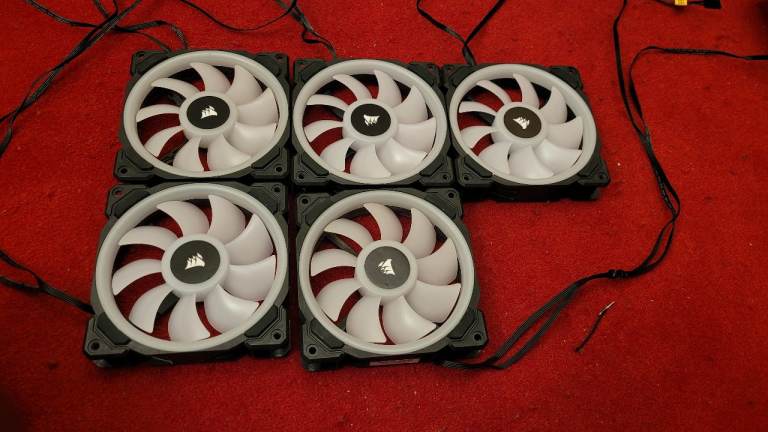 Corsair LL120 RGB Fan Bundle (5x Fans) + Controller & Hub - Full Kit