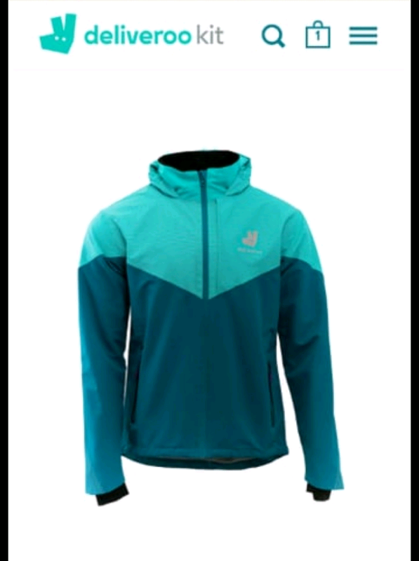 Deliveroo Waterproof XXL Reflective Jacket - Bike/Bicycle Courier NORWICH 
