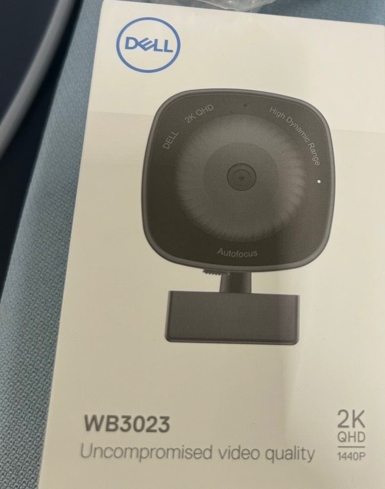 Dell WB3023 2K - HDR Autofocus USB 2.0 30fps Webcam Black