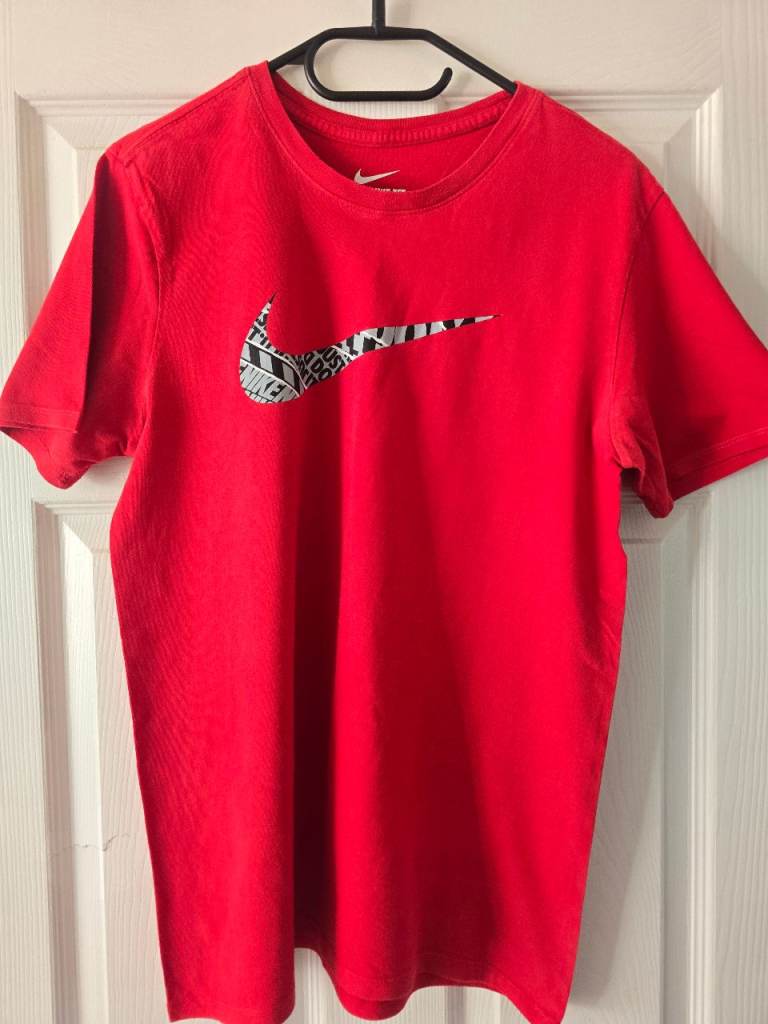 Nike Red T-Shirt - Athletic Cut, Size M