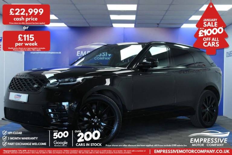 2020 20 LAND ROVER RANGE ROVER VELAR 2.0 D180 R-DYNAMIC SE SUV 5DR DIESEL AUTO 4