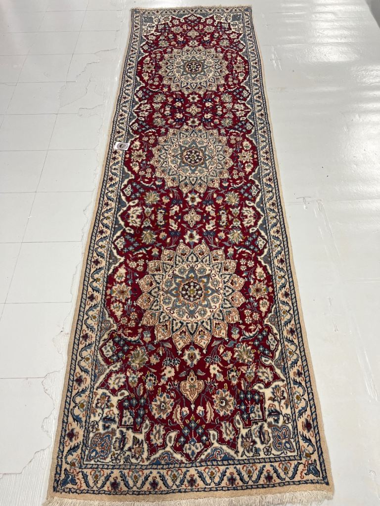 Persian nain rug runner 