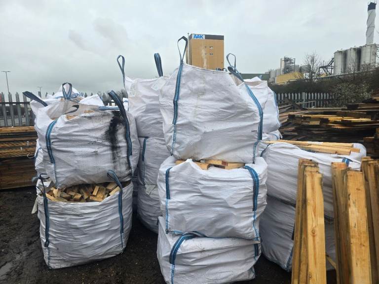 Timber bulk bags firewood 