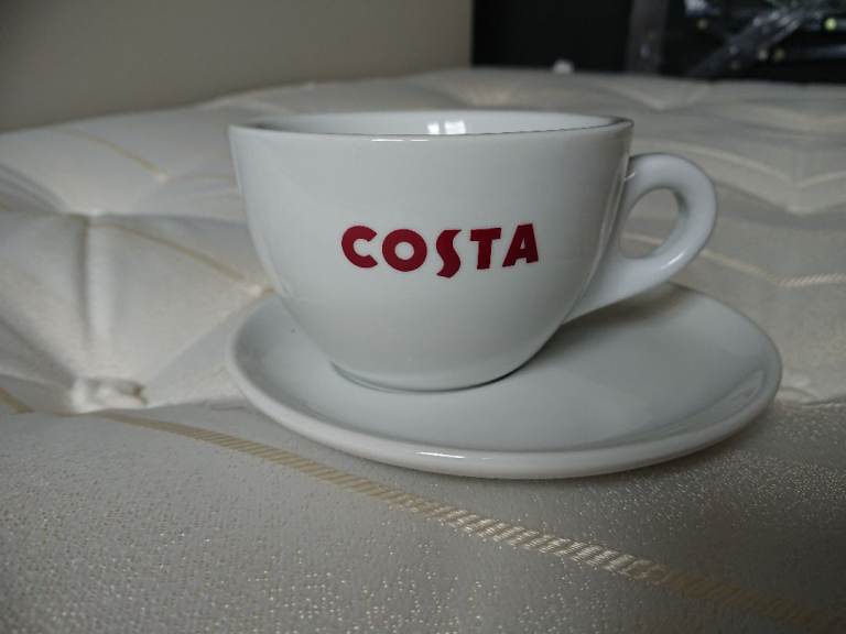 Brand New Costa Coffee Cups & Saucers - Set of 6 - MUST GO A.S.A.P!