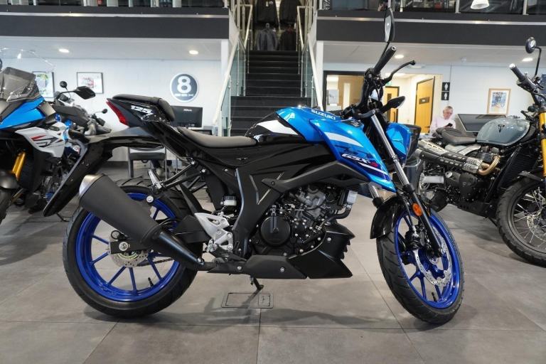 Suzuki GSX-S125, 2026, Triton Blue. IN STOCK NOW Only £3999. 
