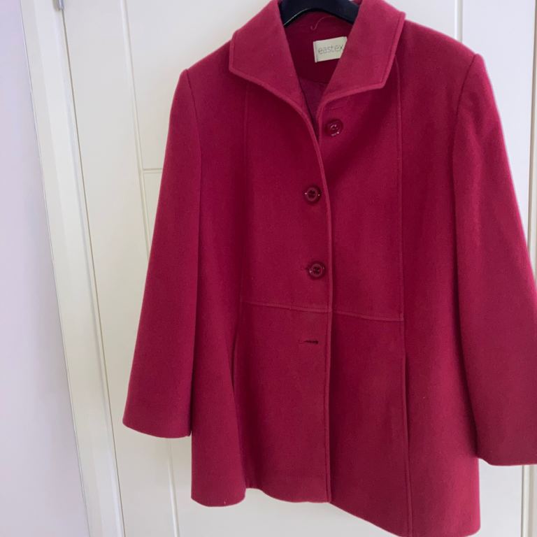 Eastex wool with cashmere pea coat jacket