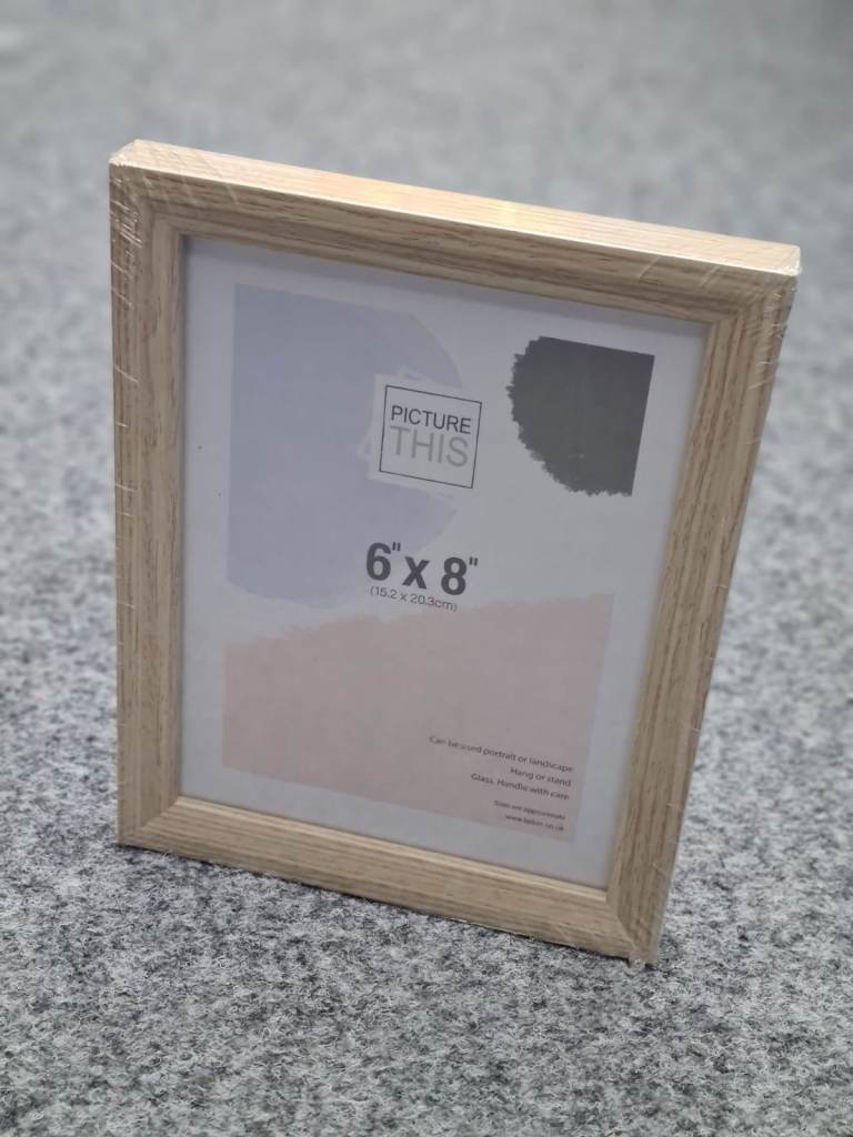 Wooden Picture Frame 6x8 – Hang or Stand