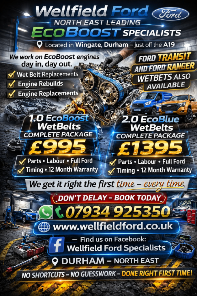 FORD WETBELT AND ENGINE REPLACMENT