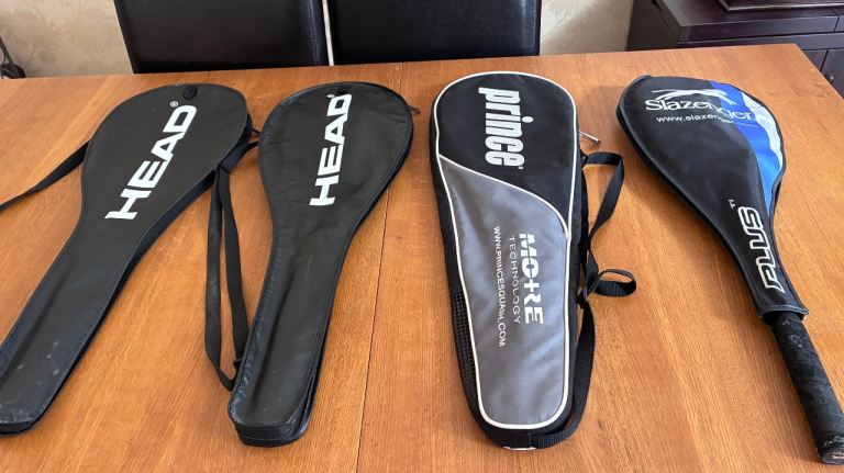 4 x Squash Rackets  
