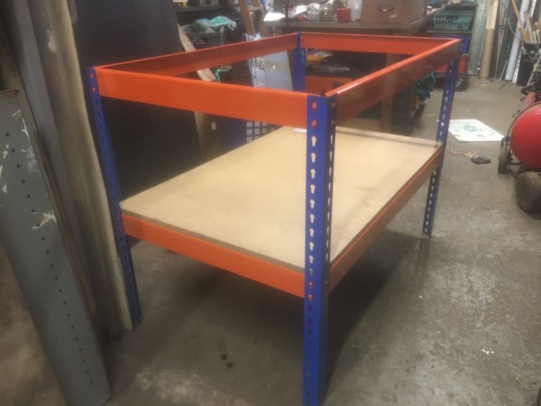 Rapid Racking workbench / shelving 