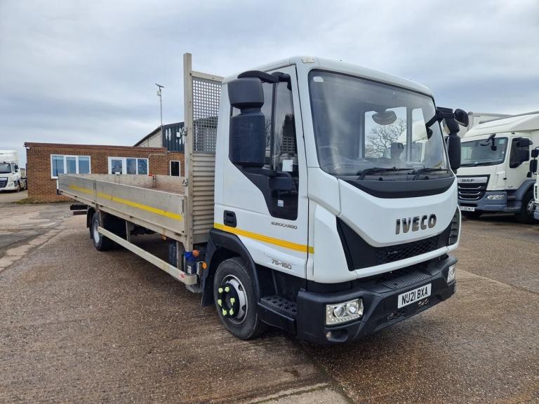 Iveco Eurocargo 75-160, 2021, 23ft Dropside Body Truck, 7.5 Ton, 72000 Kms, Euro